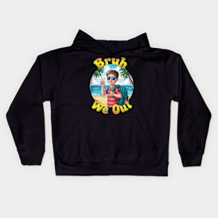 Cool Schoolboy Beach Vibes Kids Hoodie